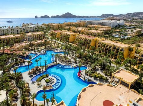 Located in Cabo San Lucas, a 15-minute walk from Medano Beach, Riu Santa Fe - All Inclusive has accommodations with an outdoor swimming pool, free private... Riu Santa Fe Cabo San Lucas, Hotel Riu, New Orleans Hotels, Cabo Mexico, Beach Workouts, Hot Tub Outdoor, Outdoor Swimming, San Lucas, Cabo San Lucas