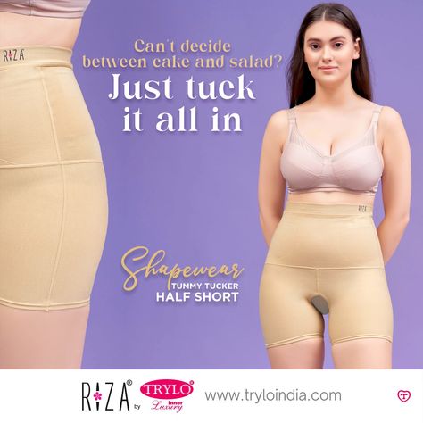 With these tummy tucker shorts, you can have your cake and eat it too—literally! 🍰

Product shown - Trylo Shapewear Tummy Tucker Hshorts-Black

#TryloIndia #TryloIntimates #RizaIntimates #RizabyTrylo #Rizashapewear #TummyControl Tummy Tucker, Shapewear, Cake, Black