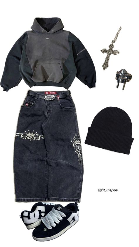 #jnco#nikevintage#dc#mfdoom#cross Street Style Outfits Casual, Baggy Outfit Ideas, Diy Vetement, Shoes Outfit Fashion, Outfit Inspo Casual, Guys Clothing Styles, Swaggy Outfits, Streetwear Men Outfits, Dc Shoes