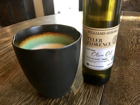 Olive Oil In Coffee, Drink Olive Oil, Olive Oil Coffee, Drinking Olive Oil, Fat Coffee, Bulletproof Coffee Recipe, Cold Brew Coffee Recipe, Olive Oil Recipes, Infused Coffee