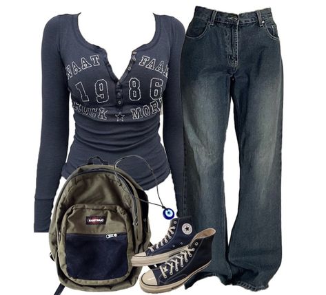 Edgy Grunge Outfits, Edgy Grunge, Downtown Outfits, 2000s Fashion Outfits, Fall Clothes, Swaggy Outfits, Cute Everyday Outfits, Look Vintage, Really Cute Outfits