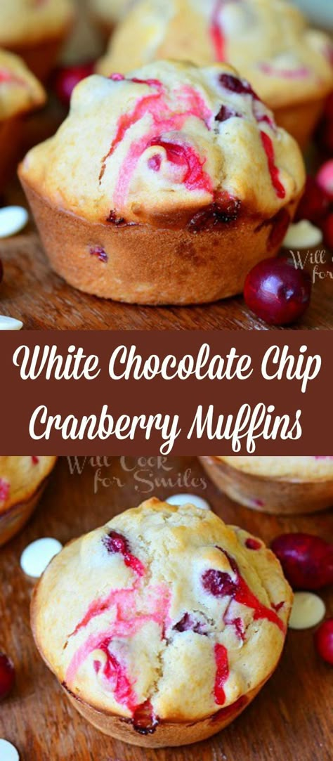 Cranberry Orange Muffin Recipe, Orange Muffin Recipe, White Chocolate Muffins, Happy Habits, Baking Breads, Breakfast Recipies, Cranberry Orange Muffins, Muffins Recipes, Orange Muffins