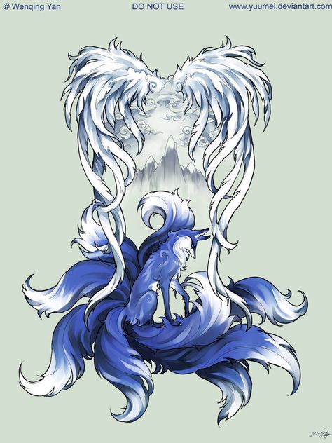 9 Tailed Fox Tattoo Commission by yuumei on DeviantArt 9 Tailed Fox Tattoo, 9 Tailed Fox, Yuumei Art, Fox Tattoo Design, Omerta Tattoo, Nine Tailed Fox, Fox Tattoo, Shoulder Tattoos For Women, Paint Tool Sai