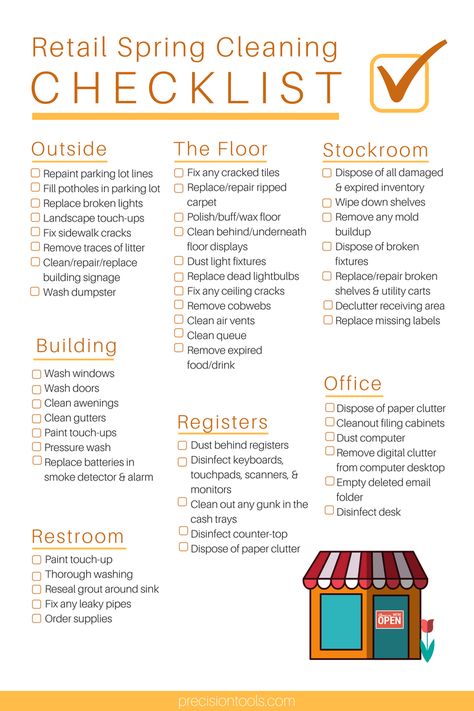 The ultimate checklist to help you spring clean your retail store Retail Organization Ideas, Spring Checklist, To Do Template, Cleaning Air Vents, Easy Slider, Retail Manager, Check Lists, Leadership Inspiration, Communication Techniques