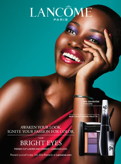 ♛Divalocity♛ — The Ad Campaign: Actress Lupita Nyong'o by Alexi... Skincare Poster, Makeup Commercial, Makeup Advertising, Cosmetics Ads, Makeup Poster, Lipstick Ad, Cosmetics Advertising, Alexi Lubomirski, Beauty Print