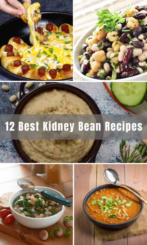 12 Best Kidney Bean Recipes - IzzyCooking Kidney Bean Recipes, Kidney Beans And Rice, Kidney Bean Salad, Cannellini Bean Salad, Recipes With Kidney Beans, Beans Recipes, White Kidney Beans, Kidney Bean, Spinach Soup