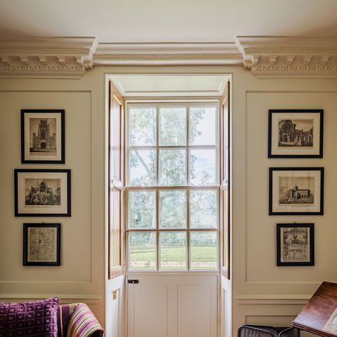 Gallery Archive - Edward Bulmer Natural Paint Panelling Colour Ideas, Heritage Paint Colours, White Sitting Room, Natural Paint Colors, Cottage Hallway, Brick Bedroom, Pastel Paint Colors, Edward Bulmer, Natural Paint