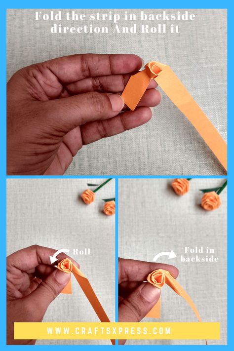 Paper Craft Ideas for the Classroom: Educational and Fun Roses Tutorial, Paper Roses Diy, How To Make Rose, Diary Diy, Origami Rose, Diy Father's Day Gifts, Paper Crafts Origami, Miniature Houses, Small Rose