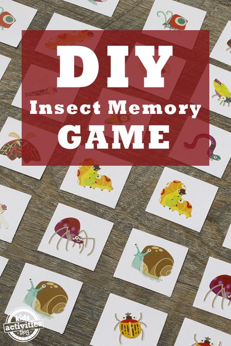 Insects For Kids, Insects Preschool, Insect Crafts, Gardening Gifts, Children Activities, Kids Gift Ideas, Visual Memory, Daycare Activities, Diy Gifts For Kids