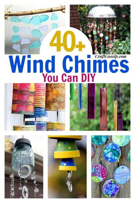 Windchimes Diy, Carillons Diy, Make Wind Chimes, Wind Chimes Homemade, Reuse Ideas, Hantverk Diy, Wind Chimes Craft, Diy Wind Chimes, Baby Activities