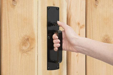 The Best Gate Latches to Keep Your Yard Secure in 2022 - Bob Vila Gate Door Latch, Modern Gate Hardware, Double Sided Gate Latch, Outdoor Gate Handles, Outdoor Gate Hardware, Gate Latches Hardware, Gate Hardware Outdoor, Wooden Gate Latch, Gate Locks Outdoor