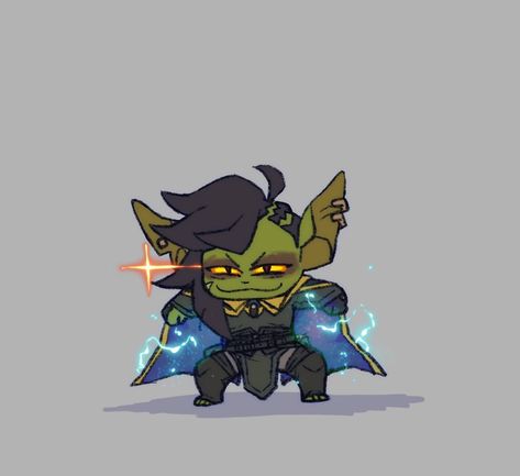 Goblin Sorcerer Dnd, Dice Goblin Art, Mischievous Character Design, Dnd Gremlin, Goblin Oc Male, Goblin Dnd Character Design, Dnd Goblin Character Design, Chibi Goblin, Goblin Paladin