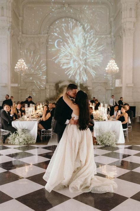 A dreamy first dance moment brought to life with stunning fireworks projections and a luxurious candlelit ambiance. Photography Timeline, Editorial Inspiration, Montreal Wedding, Luxury Wedding Photography, Paris Wedding, Branding Website Design, Tent Wedding, Documentary Wedding, Timeless Wedding