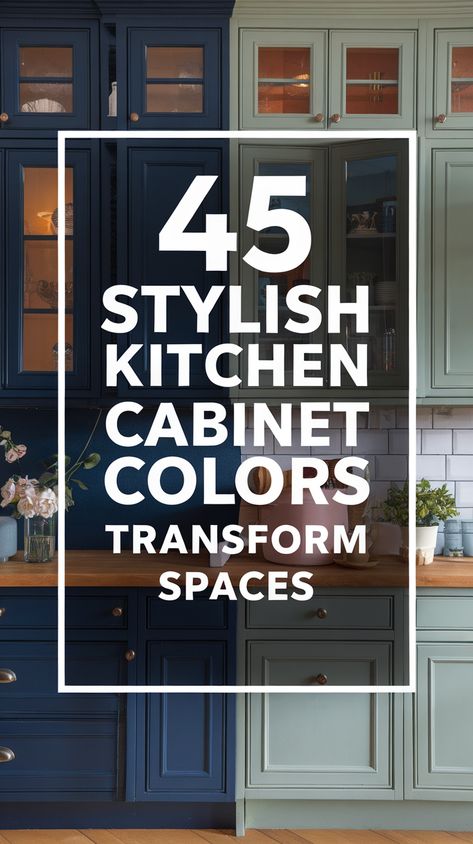 45 Trendy Kitchen Cabinet Colors That Will Transform Your Space Instantly! Trendy Cabinet Colors, Kitchen Cabinet Colors, Elegant Kitchens, Cozy Farmhouse, Trendy Kitchen, Stylish Kitchen, Cabinet Colors, Renovation Project, Color Ideas