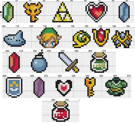 Link Zelda Cross Stitch Pattern, Legend Of Zelda Grid Pattern, Zelda Plastic Canvas Patterns, Zelda Korok Pixel Art, Legend Of Zelda Cross Stitch Pattern, Nintendo Cross Stitch Pattern, Zelda Pixel Art 8 Bit, Zelda Cross Stitch Patterns Free, Legend Of Zelda Perler Bead Patterns