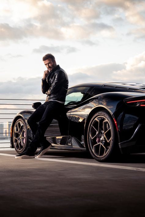 David Beckham Cars, Car Model Poses, Men Cars Photography, Photoshoot Car, Classic Car Photoshoot, Male Portrait Poses, Men Fashion Photoshoot, Magical City, Car Poses