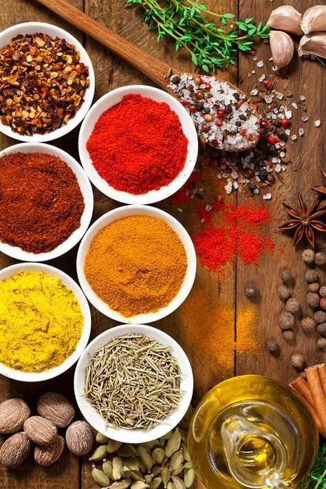 Spices Photography, Ingredients Photography, Indian Food Photography, Food Photography Background, Spices Packaging, Healthy Herbs, Food Menu Design, Food Backgrounds, Food Wallpaper