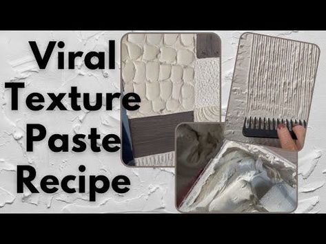 Original Texture paste Recipe | How to make texture paste at home| Sculpture Paste | #trending - YouTube Homemade Plaster Recipe, Texture Paste Recipe, Incense Holder Ideas, Knife Painting Ideas, Canvas Texture Art, Diy Textured Art, How To Make Plaster, Home Sculpture, Diy Art Supplies