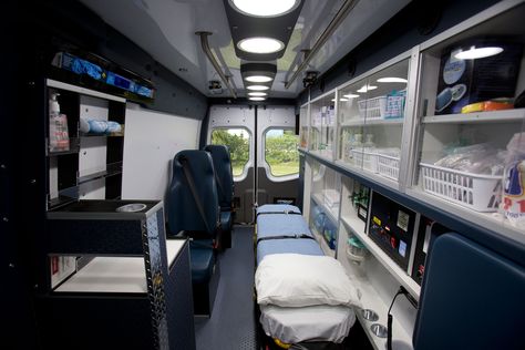 Ambulance Interior, Ambulance Design, Ems Ambulance, Street Image, Life Support, Private Company, Fire Rescue, Paramedic, Fire Department