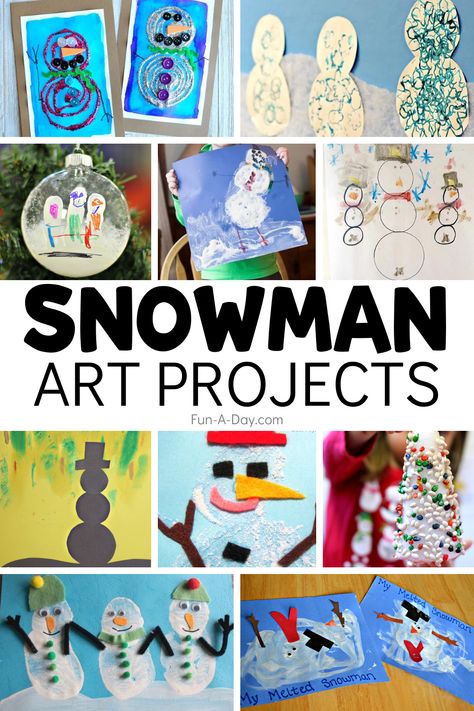 10 Snowman Art Projects for Preschoolers Art Projects For Preschoolers, Homemade Puffy Paint, Name Snowman, Projects For Preschool, Projects For Preschoolers, Snowmen Activities, Winter Art Lesson, Snowman Art, Winter Activities Preschool