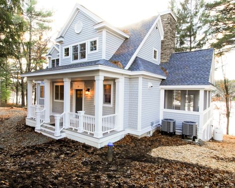 Lakefront Cottage - Craftsman - Exterior - Boston - by ENVISION HOMES | Houzz Cottage Craftsman, Lakefront Cottage, Pacific Homes, Craftsman Exterior, Cottage Exterior, Interior Design Software, Coastal Cottage, Home Office Furniture, Software Design