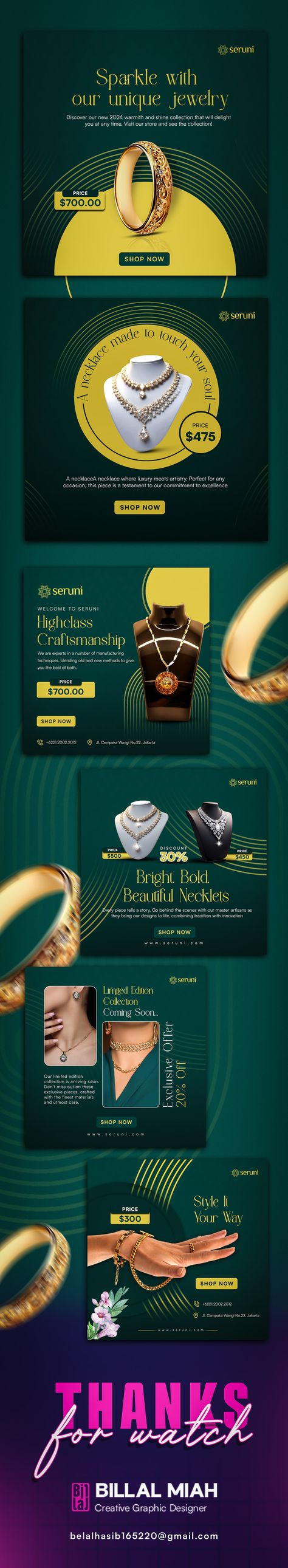 Jewelry Social Media Banner :: Behance Jewelry Social Media, Social Media Banner, Design Advertising, Product Design, Social Media, Media, Design