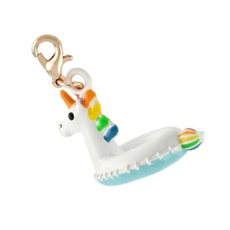 Pool Float Charm by Bead Landing™ Unicorn Pool Float, Unicorn Float, Bead Landing, Party Projects, Michael Art, Juicy Couture Charms, Michael Store, Jewelry Making Charms, Fun Design