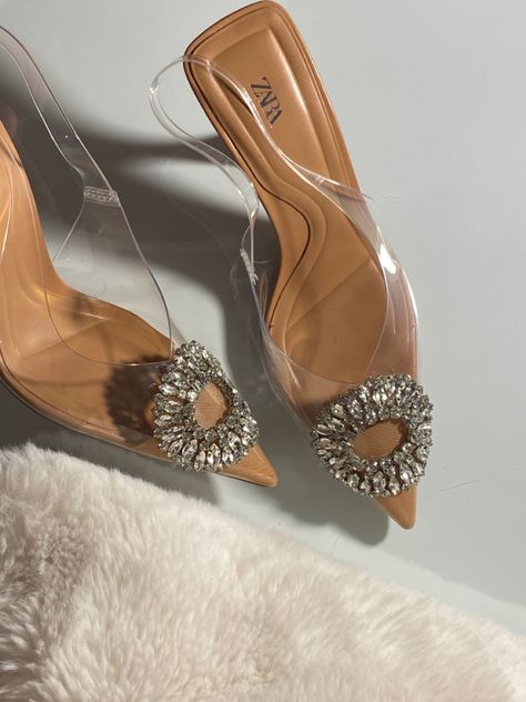 Zara Heels 2023, Zara New Collection 2023, Unique Heels, Trendy High Heels, Transparent Heels, Fancy Heels, Heels Aesthetic, Zara Heels, Beige Heels