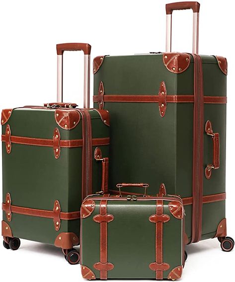 Luggage Sets For Women, Luxury Luggage Sets, Cute Suitcase, Retro Suitcase, Vintage Trunk, Trunk Luggage, Cute Suitcases, Luxury Luggage, Vintage Trunks