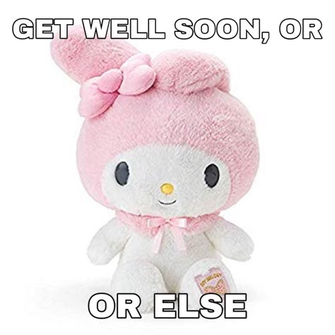 Melody Stuffed Toy, My Melody Plush, Melody Plush, Sanrio My Melody, Get Well Soon, Stuffed Toy, My Melody, Get Well, Plush Toy