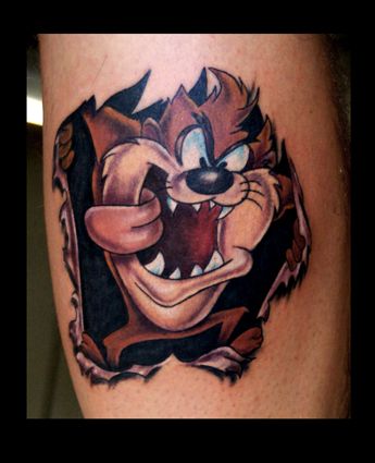 taz by eminimal on DeviantArt Taz Tattoo, Tattoo On Chest, Devil Tattoo, Cartoon Character Tattoos, Tattoo Inspiration Men, Back Of Shoulder Tattoo, Tatuaje A Color, Cartoon Tattoos, Chest Tattoo