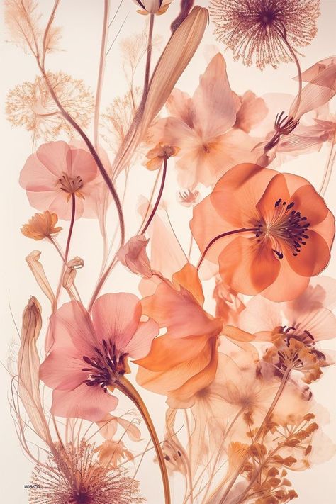 Dried Floral Aesthetic, Unique Flowers Aesthetic, Orange And Pink Poster Prints, Soft Coral Aesthetic, Pink Coral Aesthetic, Earthy Tones Aesthetic Wallpaper, Peach Flowers Aesthetic, Peach Fuzz Aesthetic, Soft Peach Aesthetic