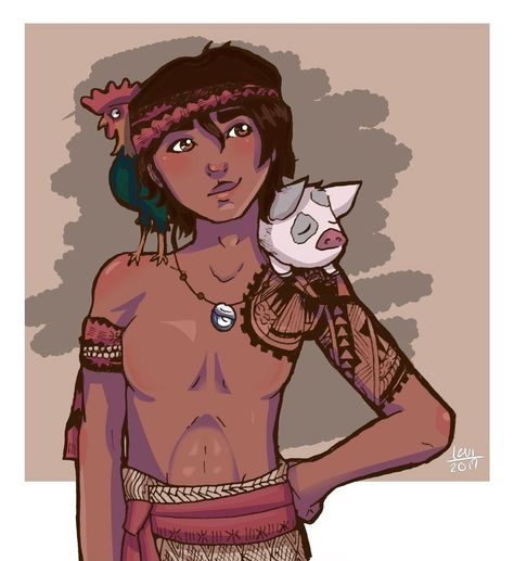 Moana Genderbend Moana Genderbend, Gender Bent Disney, Male Fairy, Drawing Practice, Moana, Disney Pins, Disney Villains, Dream Big, Dreamworks