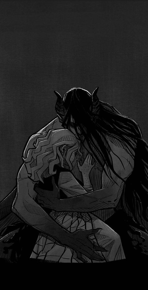 Atomen Webtoon, Demon Couple Art, Demon Love Art, Monster Romance Art, Demon Couple, Romance Arte, Fantasy Romance Art, Futurisme Retro, Fantasy Love