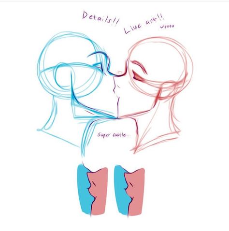 Kissing Drawing, People Kissing, Poses References, Wow Art, Anatomy Art, Art Poses, Drawing Tutorials, Art Tutorials Drawing, Drawing Base