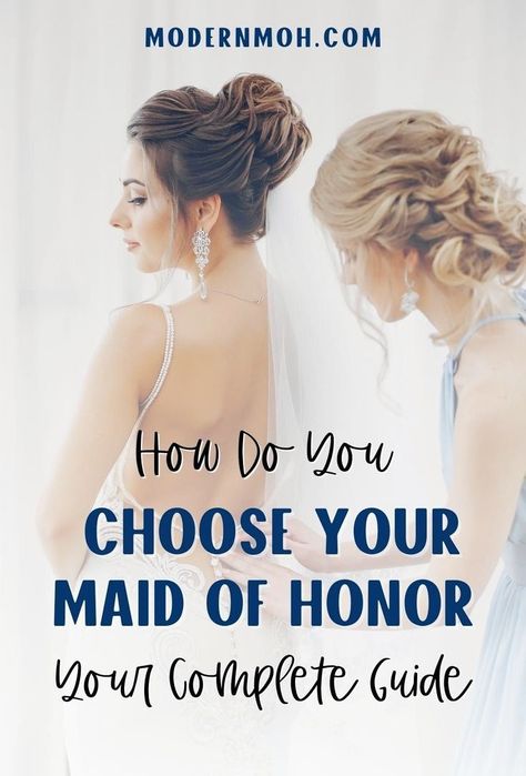 How do you choose your Maid of Honor? Amidst the joyful chaos of wedding planning, the question of who should be your Maid of Honor takes center stage. This guide on how to choose a Maid of Honor will provide insight into deciding who will be your best support on your wedding day. Stop wondering how to choose maid of honor. Tap here and find all the answers! | Wedding Parties Bridesmaid Job List, Bridesmaid Duties Checklist, Bridesmaid Etiquette, Best Friend Wedding Speech, Maid Of Honor Responsibilities, Personal Attendant, Maid Of Honor Speech, Wedding Canvas, Bridesmaid Duties