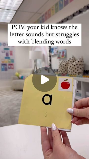 Miss Amy ♡ Reading Tutor on Instagram: "If your kid or students struggle with blending, try SUCCESSIVE blending!   If they’re still struggling, let me know and I will try to help🫶🏻  Comment BLENDING for my blending mat!🤍  #readingtips #readingtutor #readingactivities" Teaching Blending Kindergarten, Blending Practice Kindergarten, Successive Blending Activities, Kindergarten Blending Activities, Reading Activity For Kindergarten, Blending Words Activities, Blending Activities For Kindergarten, Heggerty Phonics, Two Letter Words For Kids