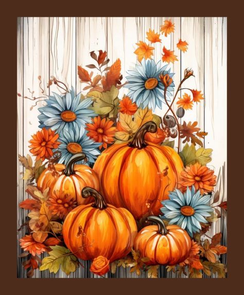 Fall Party Decor, Sunflowers And Pumpkins, Fall Pumpkins Painting, Pictures Wall Decor, Autumn Wall Art, Wall Art Fall, Popular Diy, Sunflower Canvas, Pictures Wall