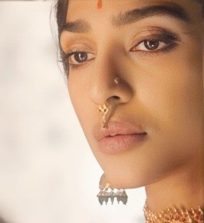 Indian Septum Piercing, Asian Septum Piercing, Indian Septum Ring, Olive Skin Makeup, Sobhita Dhulipala, Nose Septum, Septum Nose Rings, Indian Nose Ring, Wedding Inspired