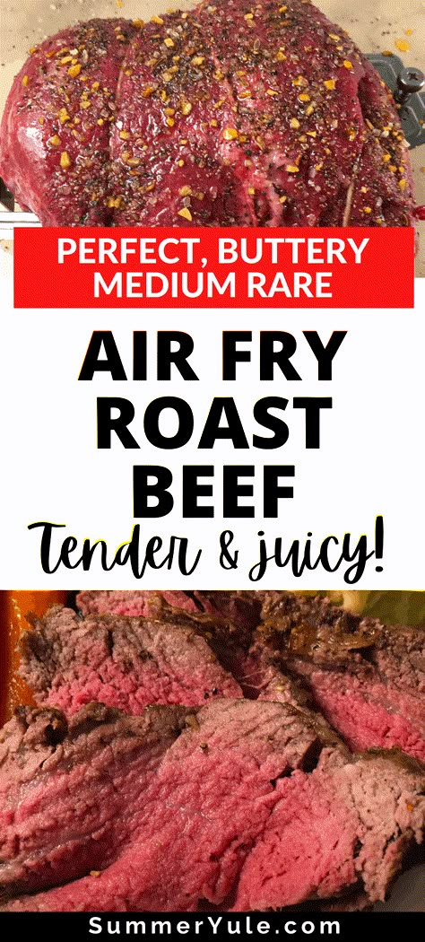 Air Fryer Roast Beef, Air Fryer Beef Recipes, Air Fryer Meat, Air Fryer Roast, Air Fryer Recipes Beef, Air Fryer Beef, Ninja Grill, Cooking Roast Beef, Sirloin Roast