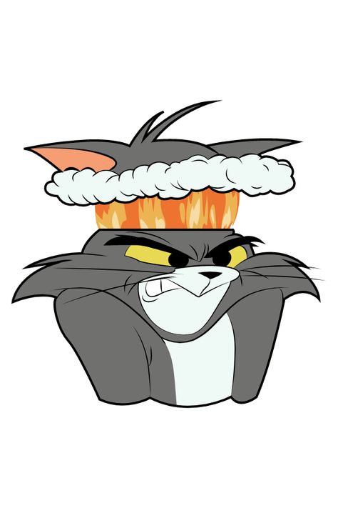 Wow, the cat Tom is very angry, needs to ensure that the top of his head does not fly high up. Strong sticker with Mad Tom to express your emotions.. Angry Jerry, Angry Tom And Jerry, Tom And Jerry Angry Face, Tom Angry Face Cartoon, Angry Cartoon Characters, Tom And Jerry Stickers, Tom And Jerry Stickers Printable, Angry Sticker, Tom Cat Cartoon