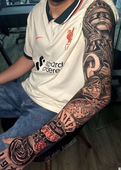 Patient Tattoo, Heaven Tattoos, Graffiti Tattoo, Half Sleeve Tattoos For Guys, Full Sleeve Tattoos, Mandala Tattoo Design, 3d Tattoos, Custom Memorial, Memorial Tattoos