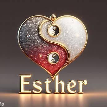 Esther Name, Gold Digital Art, Queen Esther, Black Jesus, Phone Wallpaper Pink, Pretty Phone Wallpaper, Wallpaper Pink, Name Design, Cute Cat