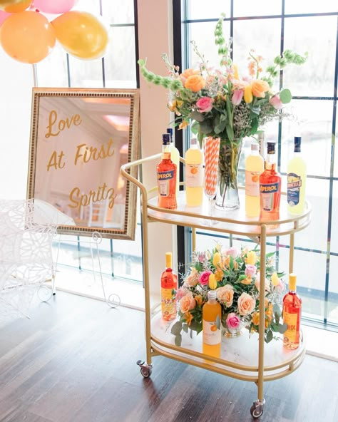 Pretty little details from Danielle’s “Love at First Spritz”-themed bridal shower at @theswanclub 🍹💕 Aperol Spritz Party Favor, Spritz Shower Theme, Aperol Spritz Decor, Aperol Spritz Shower Theme, Bridal Shower Summer Theme, Spritz Bar Ideas, Aperol Wedding, Love At First Spritz Bridal Shower Theme, Bridal Shower Themes Summer