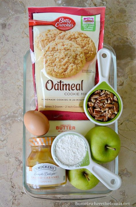 Peeled Apple, Apple Bar Recipes, Caramel Apple Bars, Caramel Apples Easy, Easy Caramel, Betty Crocker Recipes, Apple Bars, Oatmeal Cookie, Caramel Topping