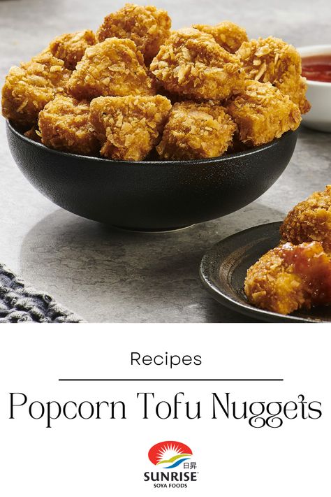 Introducing a snack time sensation: Popcorn Tofu Nuggets made with Sunrise Extra Firm Tofu. Quick to prepare and bursting with flavour, these nuggets are perfect for your next get-together. Amazing Tofu Recipes, Best Tofu Recipes Healthy, Easy Healthy Tofu Recipes, Air Fry Tofu Easy, Easy Tofu Recipes Quick Air Fryer, Popcorn Tofu, Firm Tofu Recipes, Momofuku Recipes, Appetizers Vegan