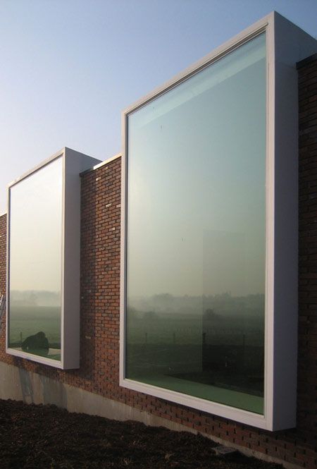 Maarten Vanbelle by Atelier Vens Vanbelle Architecture Cool, Brick Facade, Modern Windows, Design Exterior, Architecture Exterior, Facade Architecture, Facade Design, Architectural Inspiration, Window Design