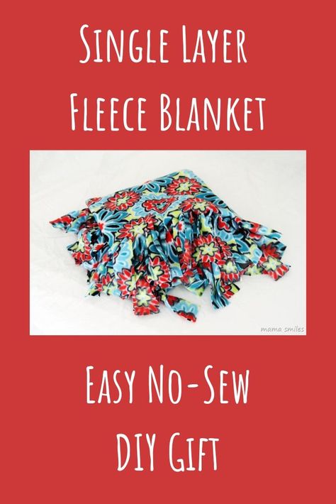 This single layer no-sew fringed fleece blanket makes a wonderful quick and easy DIY gift. #handmadechristmas #DIYgifts #diyholidays #fleece #easycrafts #nosew Fleece Blanket Diy, Safety Rules For Kids, Gifts For Kids To Make, Sew Blankets, Knot Blanket, Diy Things To Make, Blanket With Fringe, No Sew Fleece, No Sew Fleece Blanket