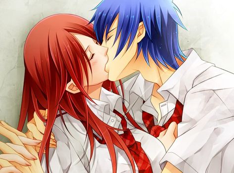 Les plus beaux couples des mangas - Erza x Jellal - Page 3 - Wattpad Erza Et Jellal, Fairy Tail Jellal, Erza Scarlett, Fairy Tail Erza Scarlet, Jellal And Erza, Fariy Tail, Fairy Tail Love, Anime Fairy Tail, Fairy Tail Art