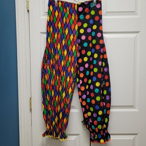 Unisex Clown Pants, Adult L Jester Pants, Clown Pants, Clown Stuff, Clown Outfit, Creepy Clowns, Circus Costumes, Halloween Clown, Creepy Clown, Clown Costume